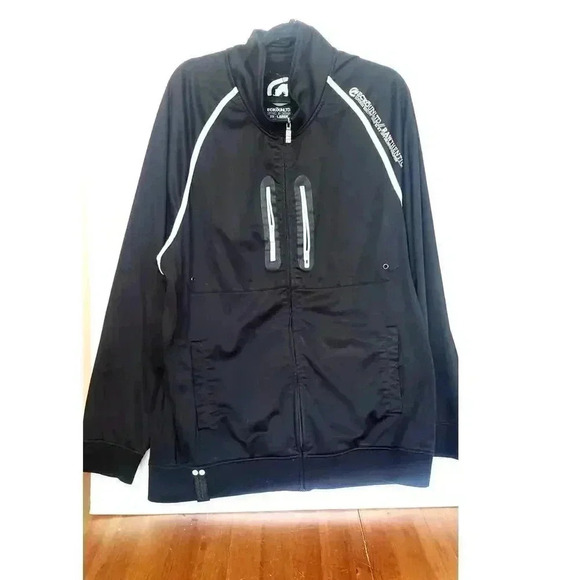 Vintage Ecko Unlimited track jacket mens size XXXL black and white full‎ zip - Picture 1 of 6
